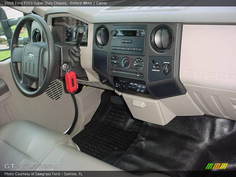 Oxford White / Camel 2008 Ford F350 Super Duty Chassis
