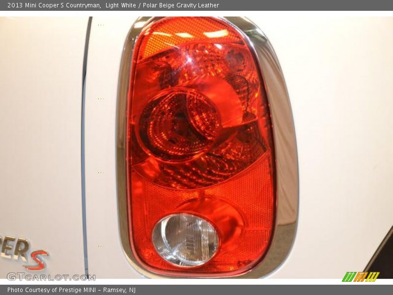 Light White / Polar Beige Gravity Leather 2013 Mini Cooper S Countryman