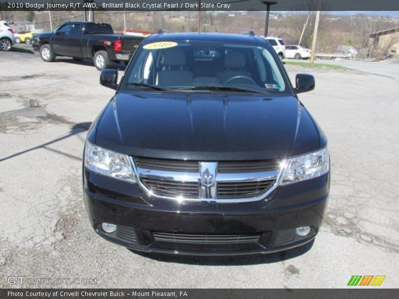 Brilliant Black Crystal Pearl / Dark Slate Gray 2010 Dodge Journey R/T AWD