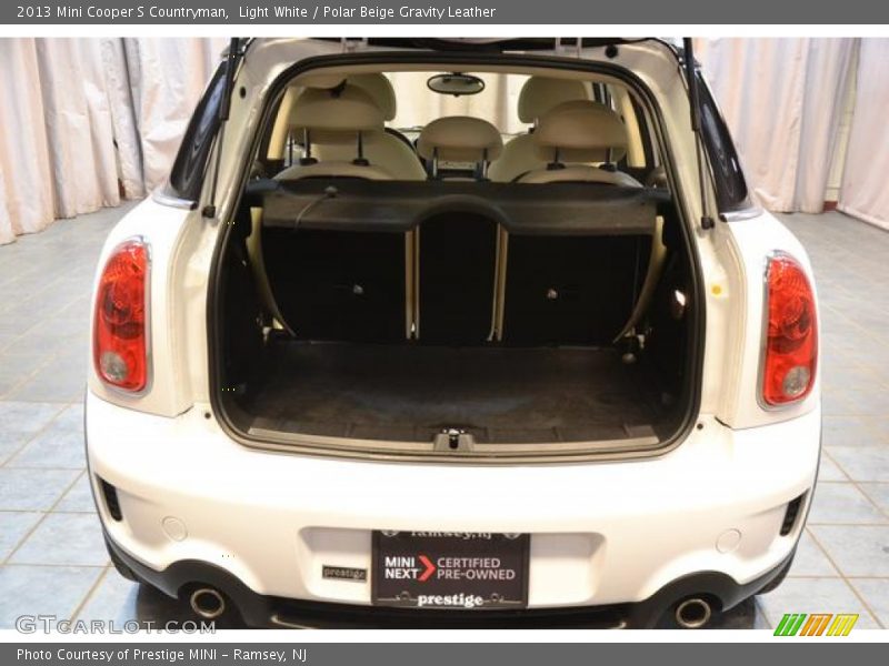 Light White / Polar Beige Gravity Leather 2013 Mini Cooper S Countryman