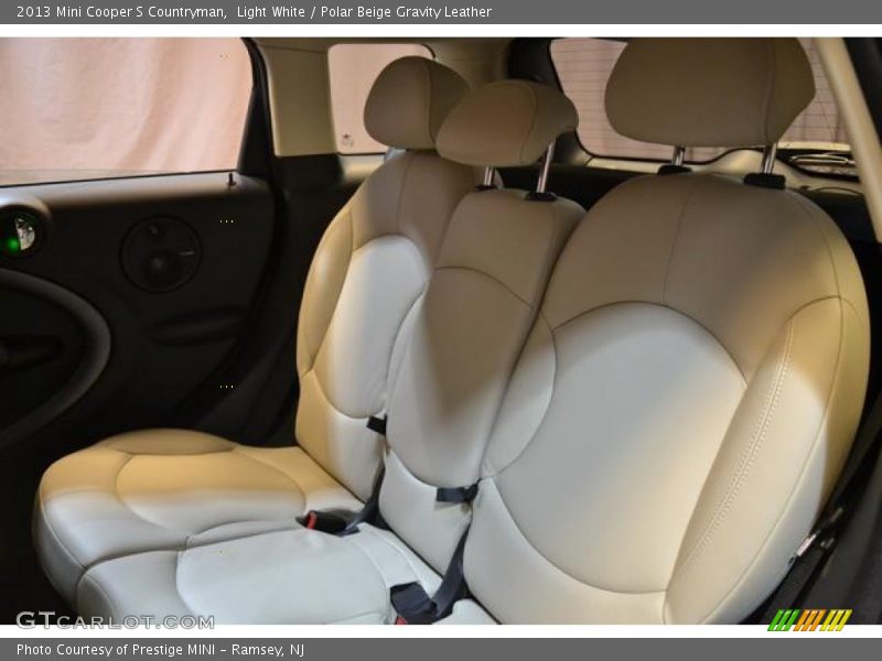 Light White / Polar Beige Gravity Leather 2013 Mini Cooper S Countryman