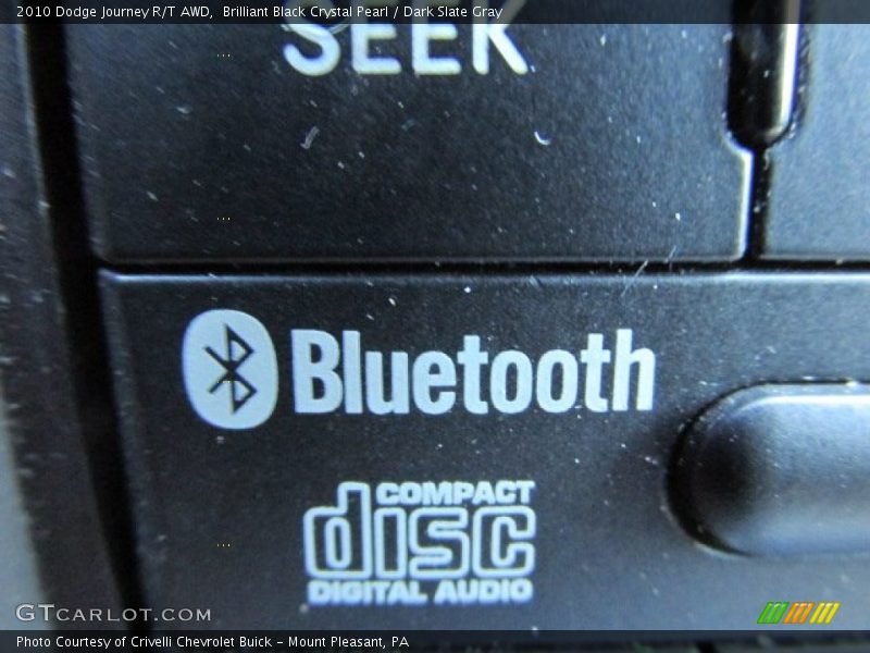 Brilliant Black Crystal Pearl / Dark Slate Gray 2010 Dodge Journey R/T AWD