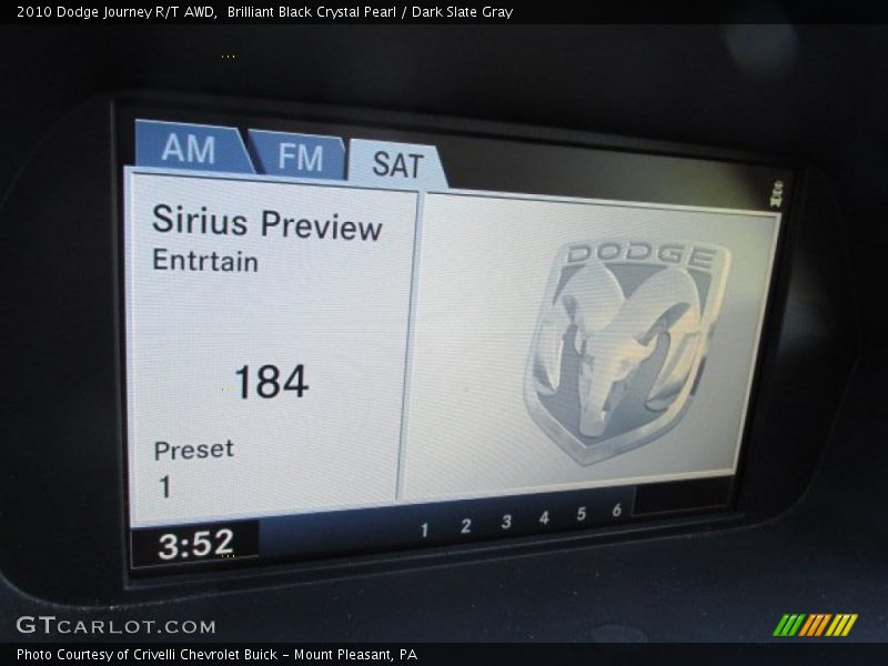 Brilliant Black Crystal Pearl / Dark Slate Gray 2010 Dodge Journey R/T AWD