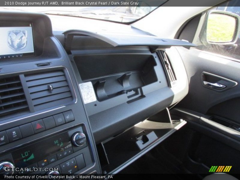 Brilliant Black Crystal Pearl / Dark Slate Gray 2010 Dodge Journey R/T AWD