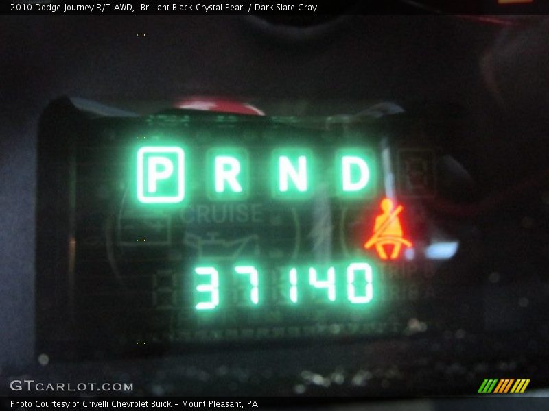 Brilliant Black Crystal Pearl / Dark Slate Gray 2010 Dodge Journey R/T AWD
