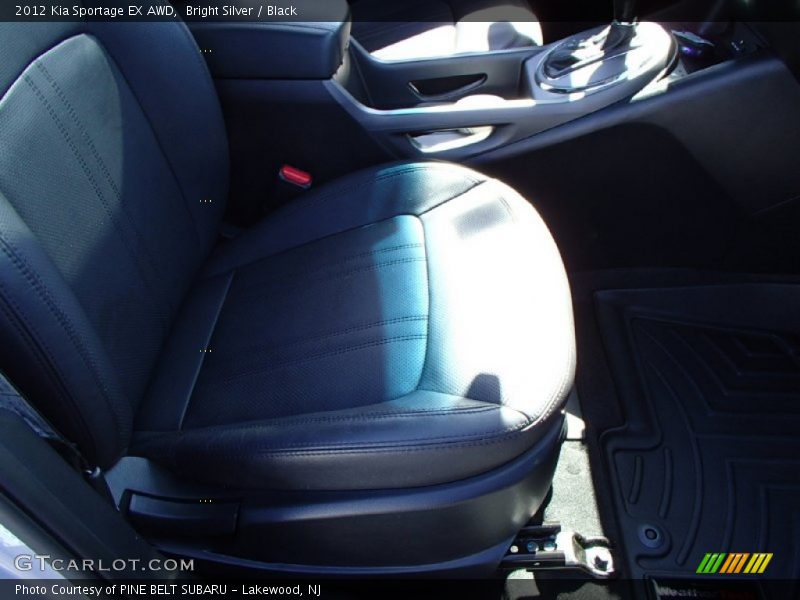 Bright Silver / Black 2012 Kia Sportage EX AWD