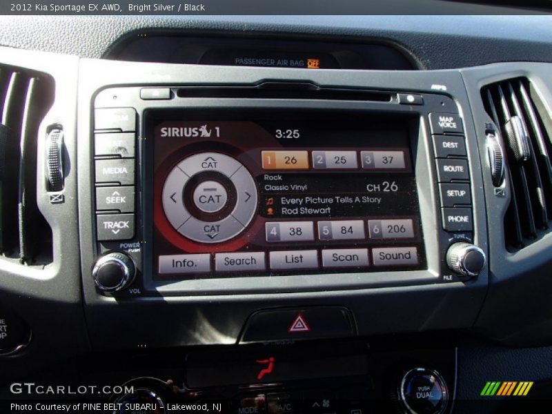 Bright Silver / Black 2012 Kia Sportage EX AWD