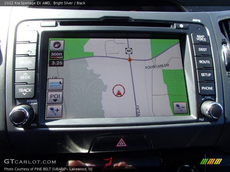 Bright Silver / Black 2012 Kia Sportage EX AWD