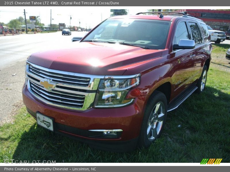 Crystal Red Tintcoat / Cocoa/Dune 2015 Chevrolet Tahoe LTZ 4WD