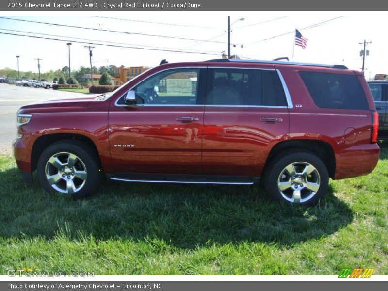 Crystal Red Tintcoat / Cocoa/Dune 2015 Chevrolet Tahoe LTZ 4WD