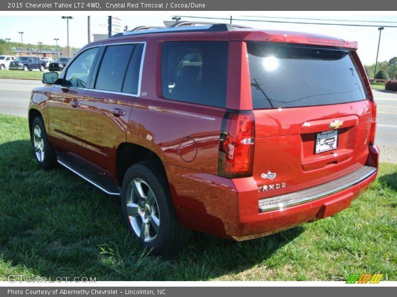 Crystal Red Tintcoat / Cocoa/Dune 2015 Chevrolet Tahoe LTZ 4WD