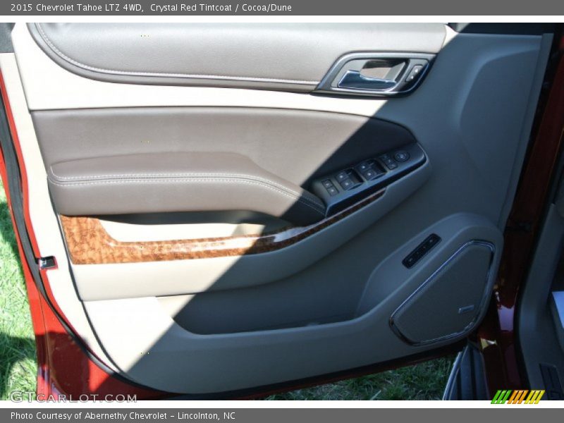 Crystal Red Tintcoat / Cocoa/Dune 2015 Chevrolet Tahoe LTZ 4WD