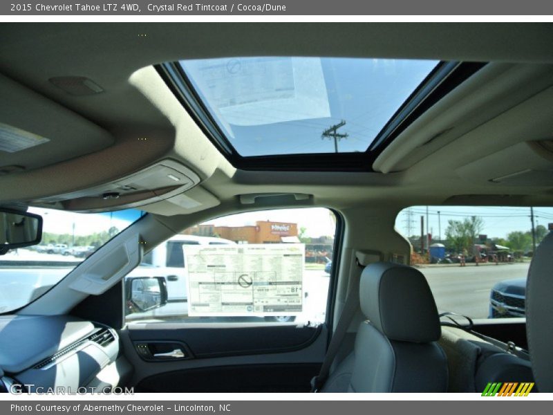 Crystal Red Tintcoat / Cocoa/Dune 2015 Chevrolet Tahoe LTZ 4WD