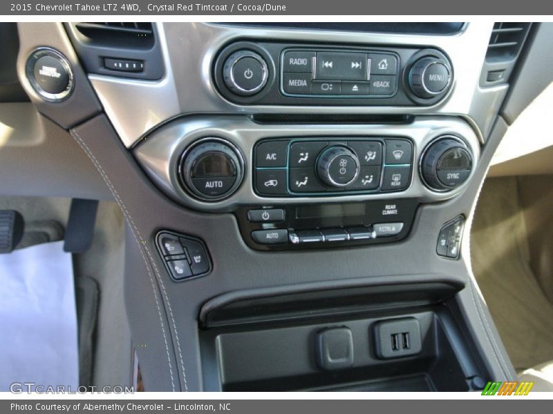 Crystal Red Tintcoat / Cocoa/Dune 2015 Chevrolet Tahoe LTZ 4WD