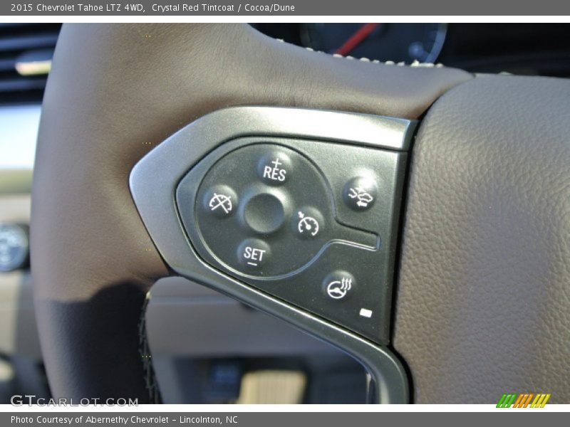 Crystal Red Tintcoat / Cocoa/Dune 2015 Chevrolet Tahoe LTZ 4WD