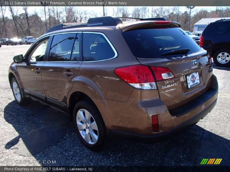 Caramel Bronze Pearl / Warm Ivory 2012 Subaru Outback 2.5i Premium