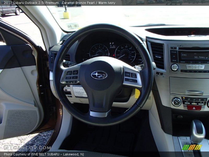 Caramel Bronze Pearl / Warm Ivory 2012 Subaru Outback 2.5i Premium