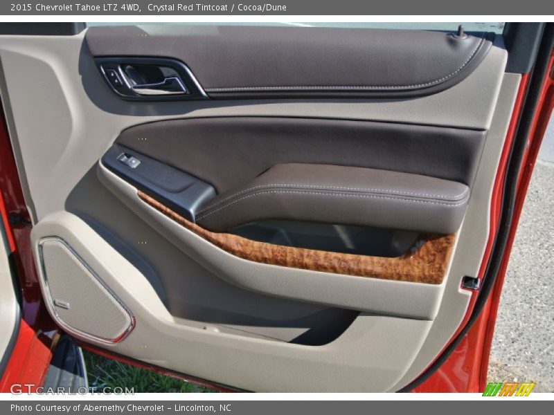 Crystal Red Tintcoat / Cocoa/Dune 2015 Chevrolet Tahoe LTZ 4WD