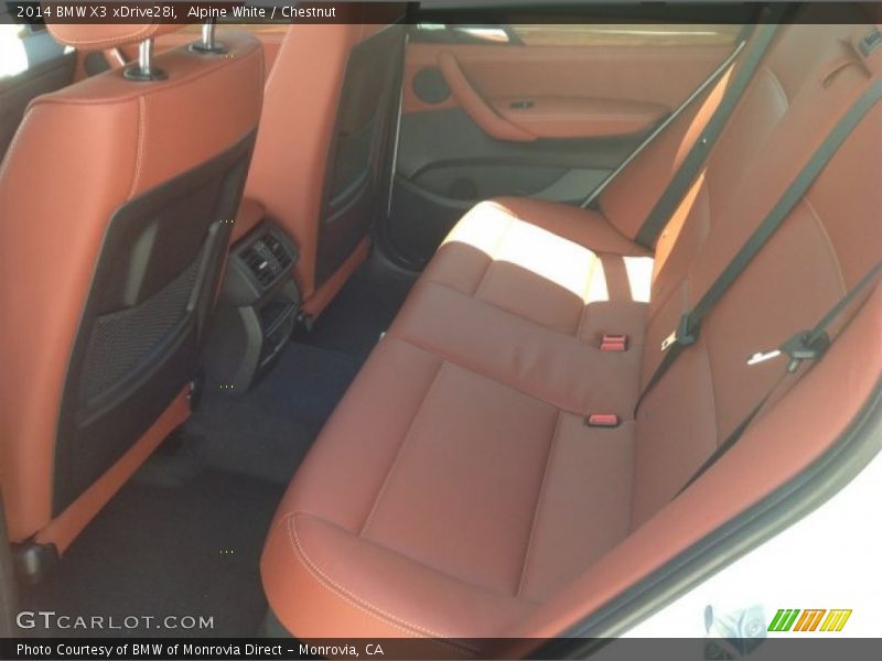Alpine White / Chestnut 2014 BMW X3 xDrive28i