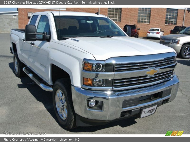 Summit White / Jet Black 2015 Chevrolet Silverado 2500HD LT Double Cab 4x4
