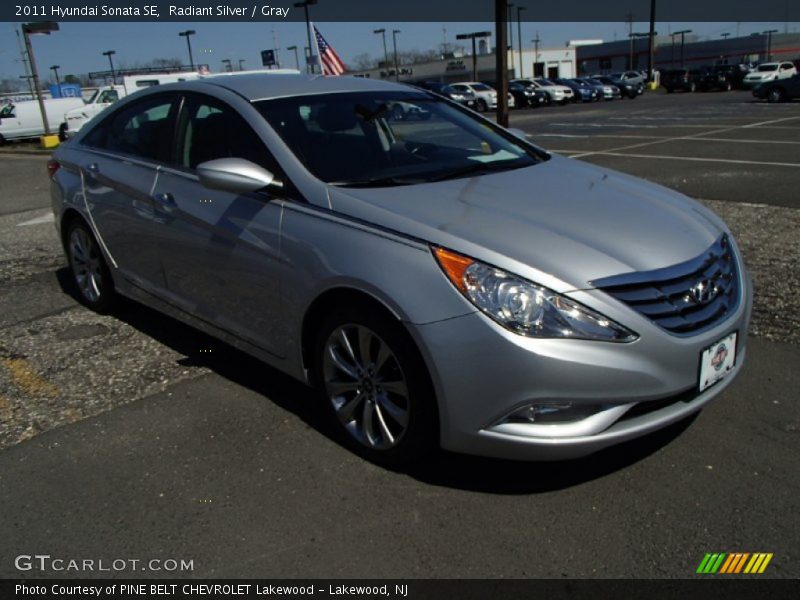 Radiant Silver / Gray 2011 Hyundai Sonata SE