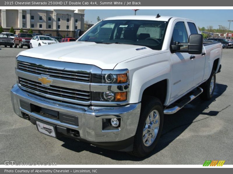 Summit White / Jet Black 2015 Chevrolet Silverado 2500HD LT Double Cab 4x4