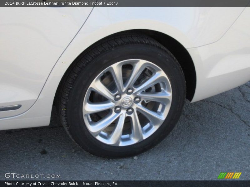 White Diamond Tricoat / Ebony 2014 Buick LaCrosse Leather