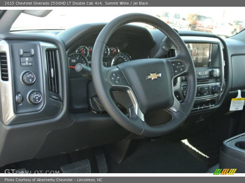 Summit White / Jet Black 2015 Chevrolet Silverado 2500HD LT Double Cab 4x4