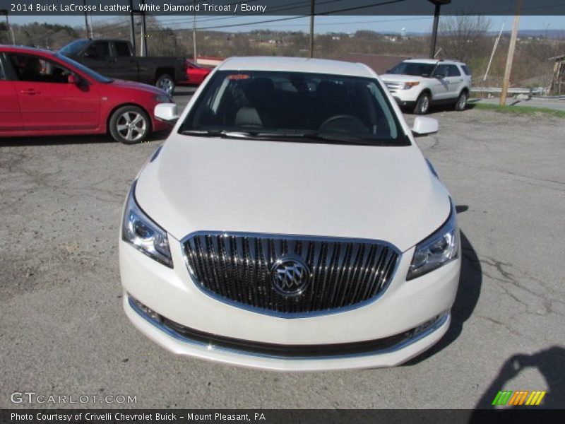 White Diamond Tricoat / Ebony 2014 Buick LaCrosse Leather