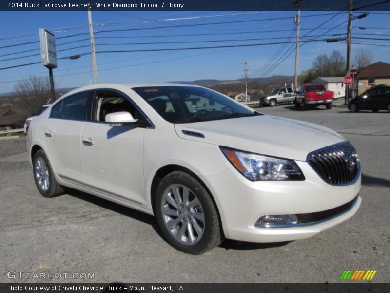 White Diamond Tricoat / Ebony 2014 Buick LaCrosse Leather