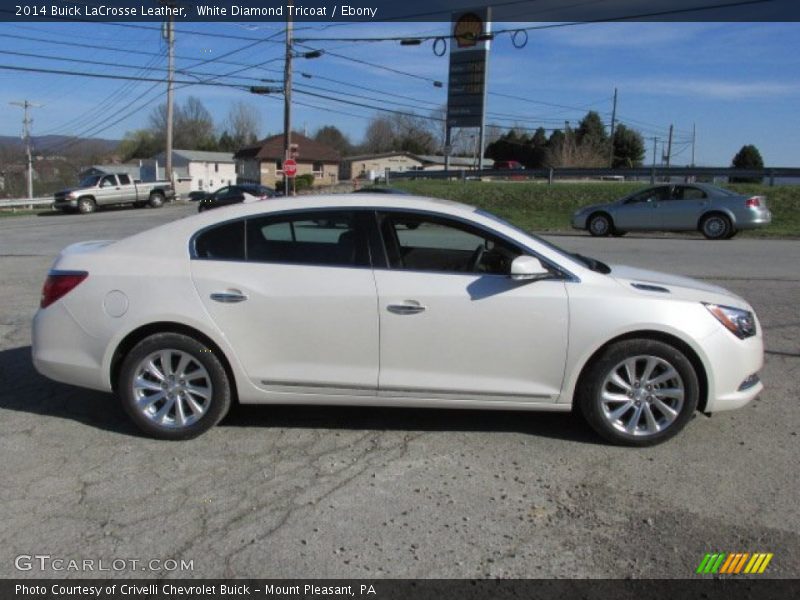 White Diamond Tricoat / Ebony 2014 Buick LaCrosse Leather