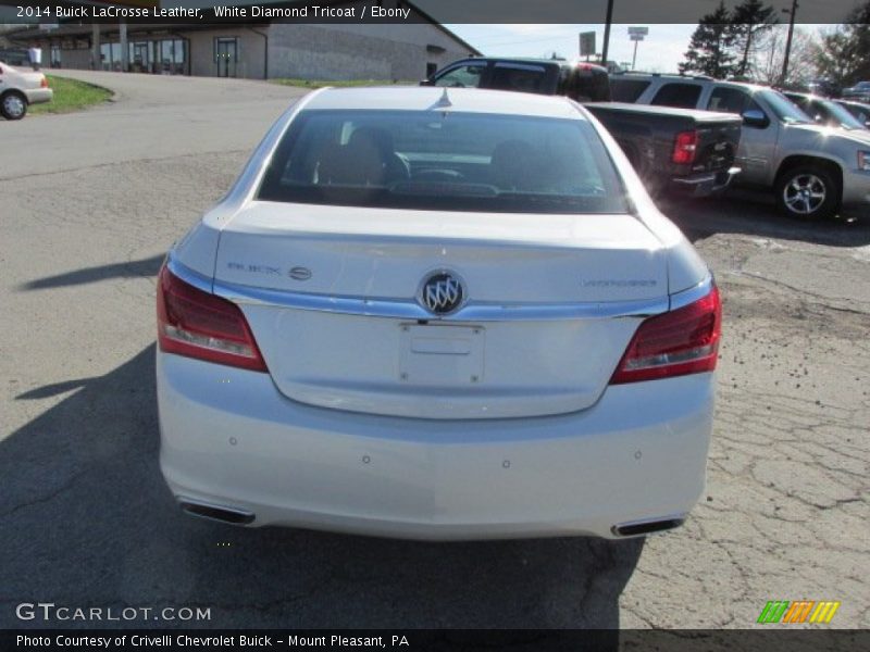 White Diamond Tricoat / Ebony 2014 Buick LaCrosse Leather