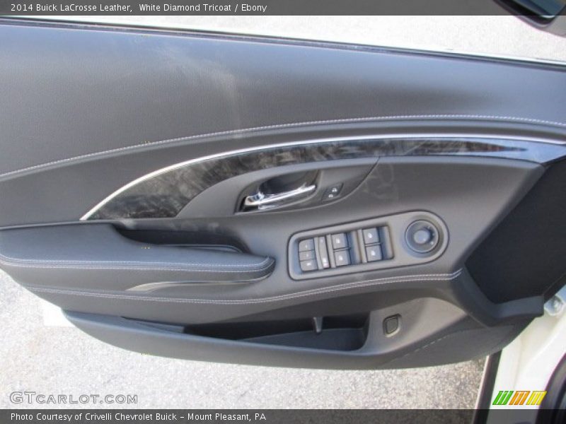 White Diamond Tricoat / Ebony 2014 Buick LaCrosse Leather