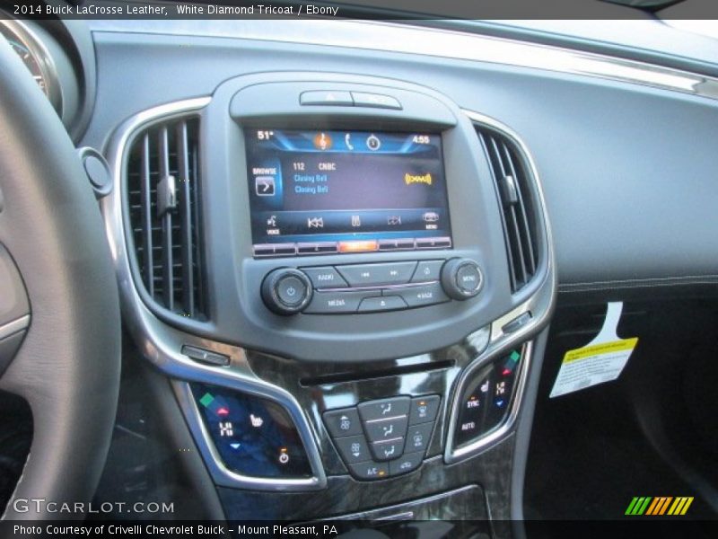White Diamond Tricoat / Ebony 2014 Buick LaCrosse Leather
