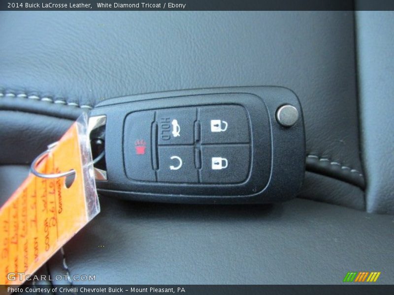 White Diamond Tricoat / Ebony 2014 Buick LaCrosse Leather