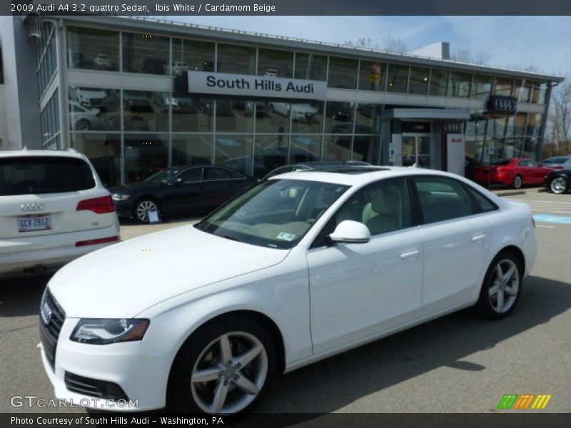 Ibis White / Cardamom Beige 2009 Audi A4 3.2 quattro Sedan