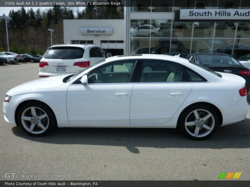 Ibis White / Cardamom Beige 2009 Audi A4 3.2 quattro Sedan