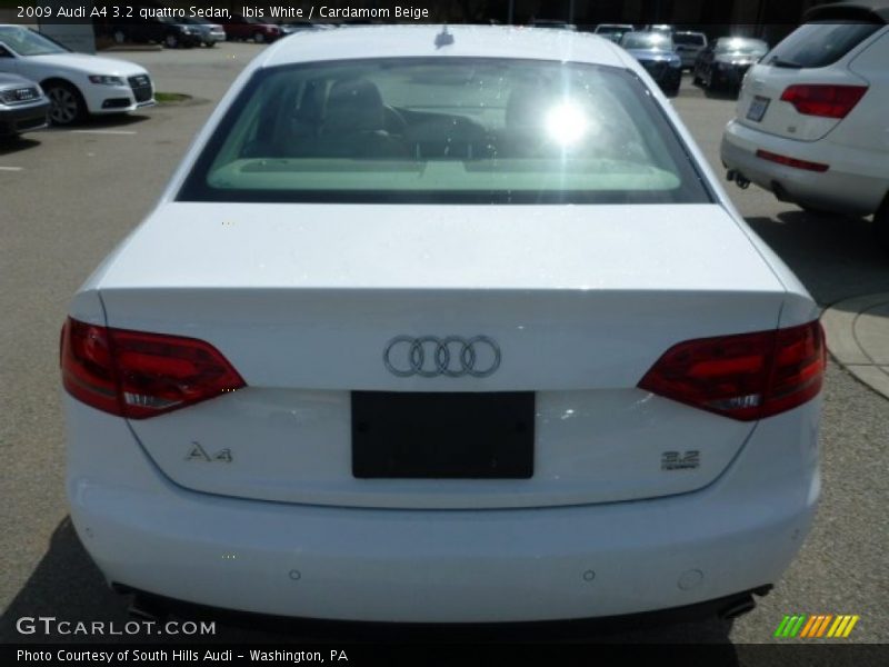 Ibis White / Cardamom Beige 2009 Audi A4 3.2 quattro Sedan