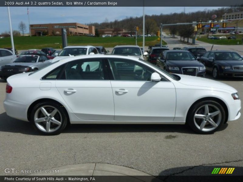 Ibis White / Cardamom Beige 2009 Audi A4 3.2 quattro Sedan