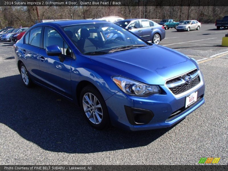 Quartz Blue Pearl / Black 2014 Subaru Impreza 2.0i Premium 4 Door