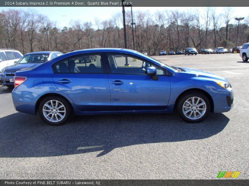 Quartz Blue Pearl / Black 2014 Subaru Impreza 2.0i Premium 4 Door