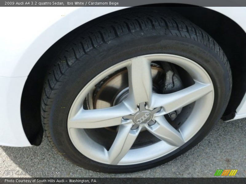 Ibis White / Cardamom Beige 2009 Audi A4 3.2 quattro Sedan