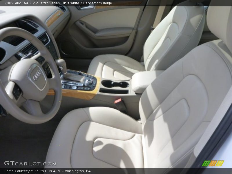 Ibis White / Cardamom Beige 2009 Audi A4 3.2 quattro Sedan