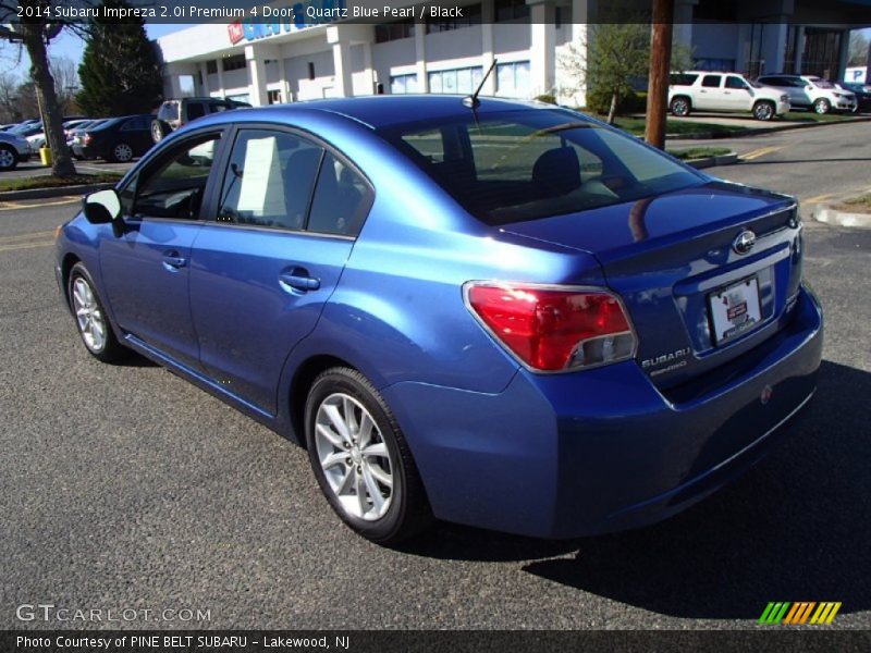 Quartz Blue Pearl / Black 2014 Subaru Impreza 2.0i Premium 4 Door