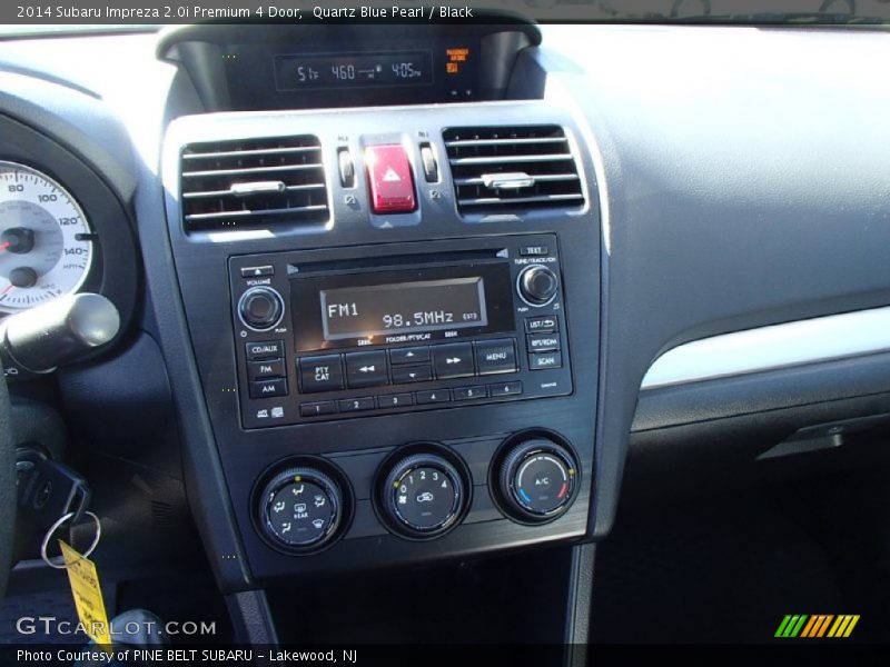 Quartz Blue Pearl / Black 2014 Subaru Impreza 2.0i Premium 4 Door