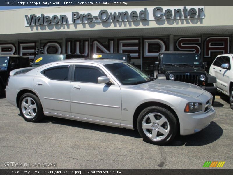 Bright Silver Metallic / Dark Slate Gray 2010 Dodge Charger Rallye AWD