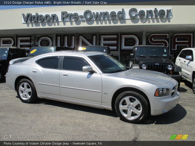 Bright Silver Metallic / Dark Slate Gray 2010 Dodge Charger Rallye AWD