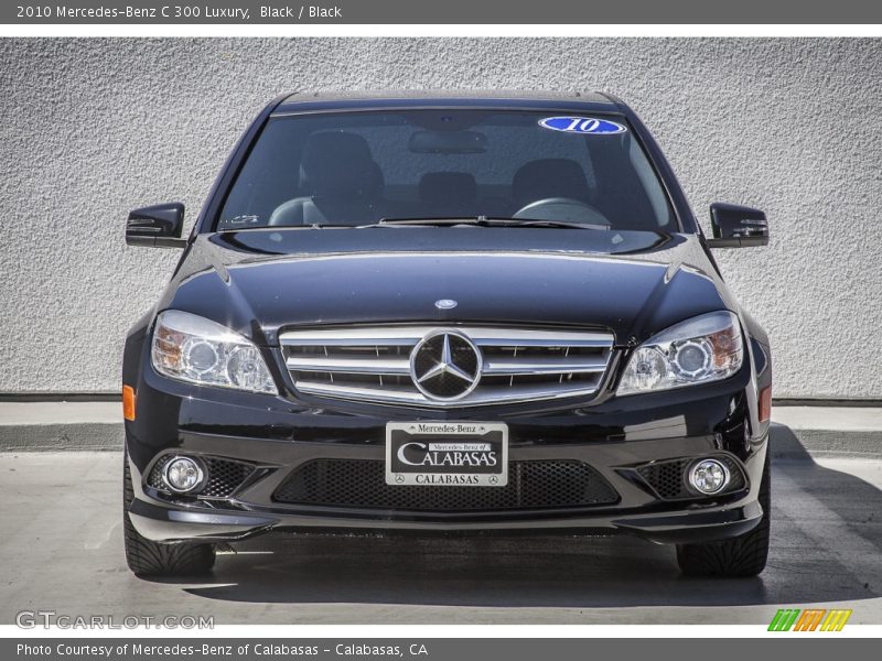 Black / Black 2010 Mercedes-Benz C 300 Luxury