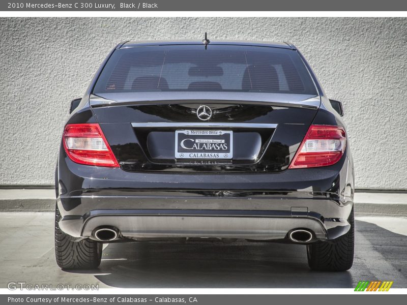 Black / Black 2010 Mercedes-Benz C 300 Luxury