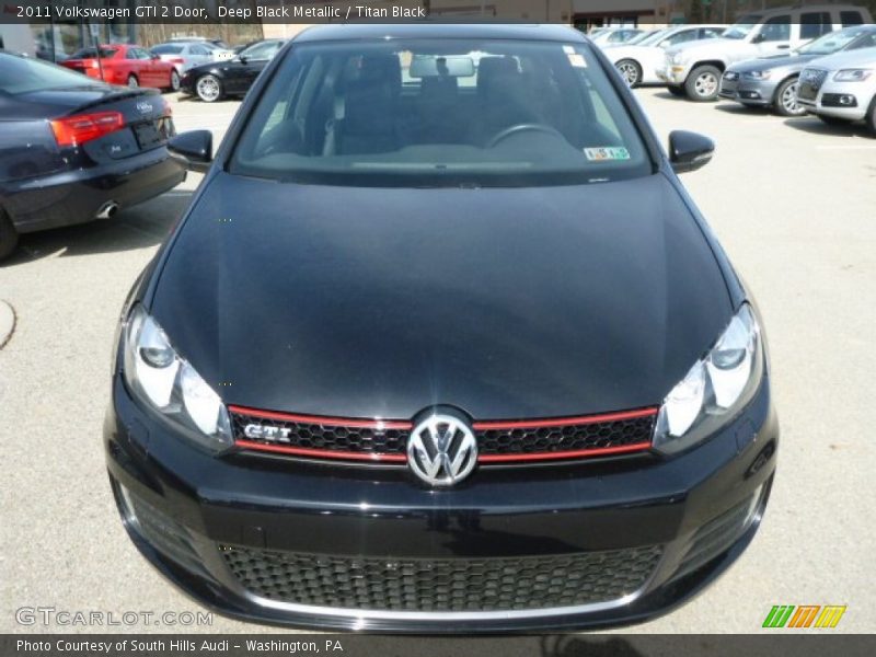 Deep Black Metallic / Titan Black 2011 Volkswagen GTI 2 Door